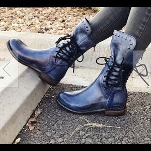BedStu Fen Boots *RARE* Blue size 7.5